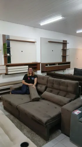 Sofa retrátil e reclinavel 2.50M veludo