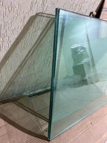 Prateleira 2 peças de vidro 15mm 80 X 95