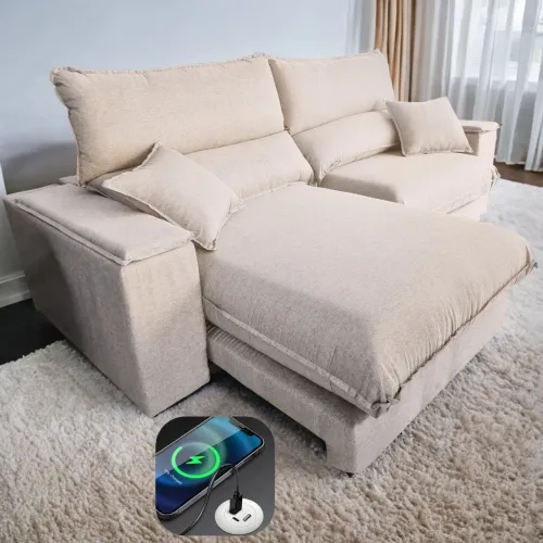 Sofá Retrátil e Reclinável Apogeu 2.90m - Entrega Rápida 