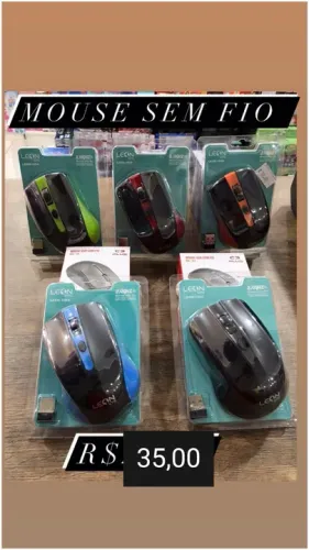 Mouse Sem Fio LEON - 2.4Ghz - Novo