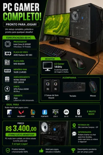 Vendo pc gamer 