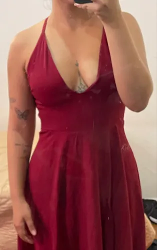 Vestido vinho