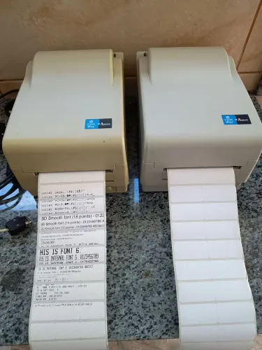 Vendo duas Impressoras Térmicas de Etiquetas Argox OS214 Rabbit TT, funcionando. Leia.