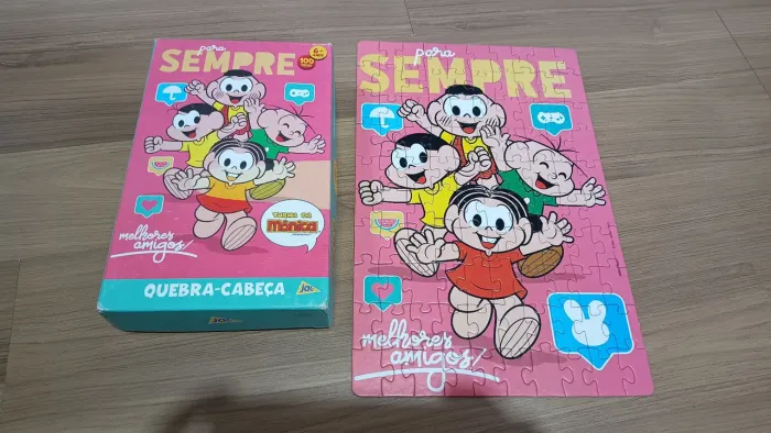 Quebra-cabeça 100 peças Turma da Monica