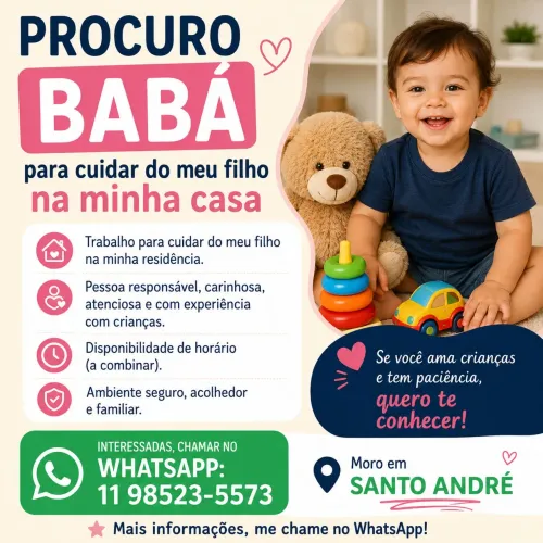 Procuro babá 