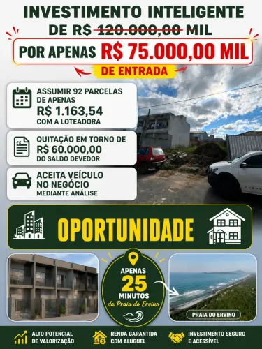 Terreno Para Construir Kitnet ou Sobrado em Araquari - 240m2 