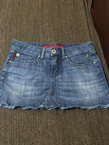 Mini saia jeans Ellus