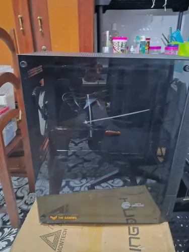 Gabinete Game Nija Hiver, Mind tower, Vidro temperado, com 3 fans, GN-CS-HVMTB3F