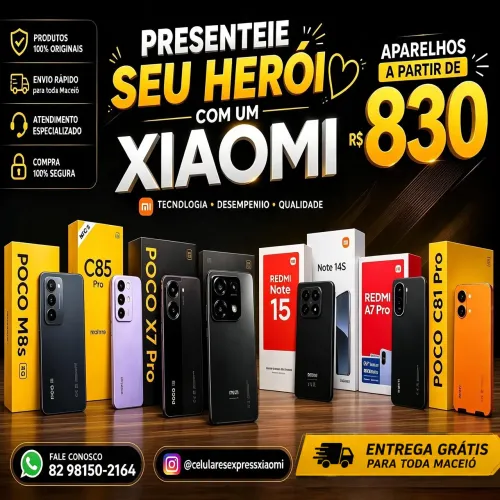 Aparelhos novos e com garantia, celurares com preços acessível