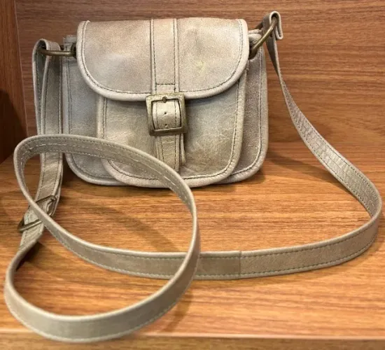 Bolsa Transversal Couro Verde