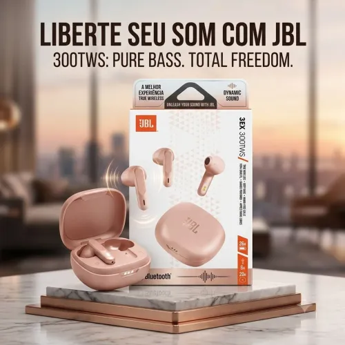 Fone de ouvido bluetooth sem fio