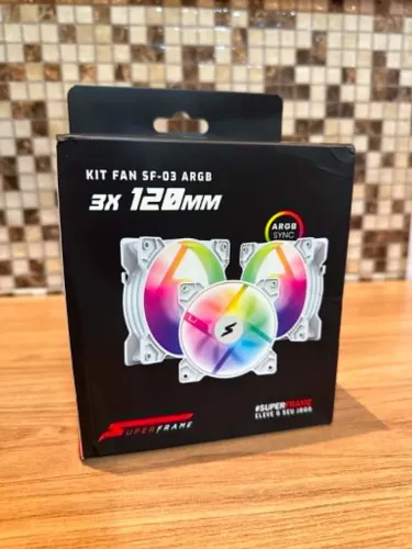Kit Fans ARGB White Controladora + Controle
