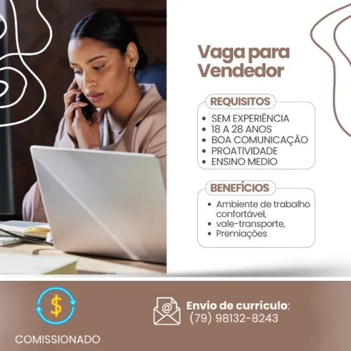 Vaga vendedor Interno