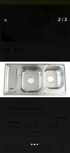 Cuba dupla inox