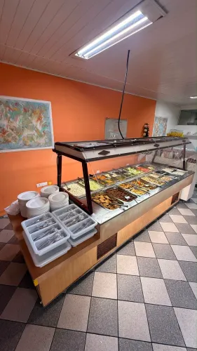 Buffet para restaurante 8 cubas quente e frio