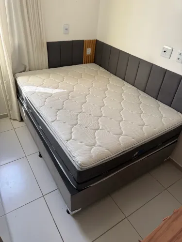 Cama Box Casal Completa com Colchão