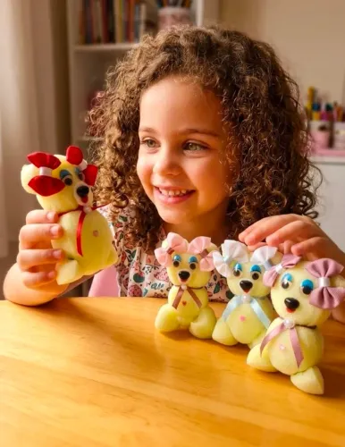 Lindos ursinhos de esponja, ideal para lembrancinhas!