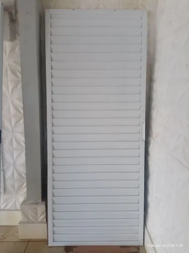 2 unidades.Porta de Alumínio super nova cor branca 2,10x0,90