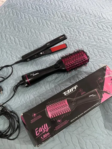 Prancha de cabelo e Escova sem ser giratória