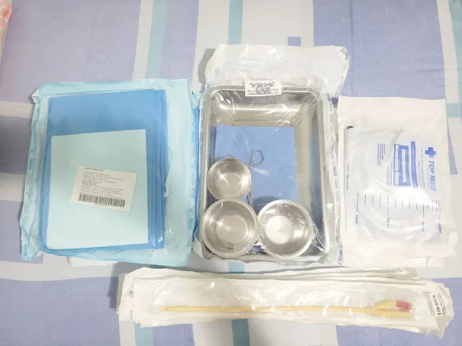 Kit Material para Sondagem Vesical Cateterismo Urinário Completo
