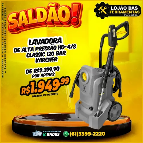 Lavadora de Alta Pressão Hd-4/8 Classic 120 bar Karcher
