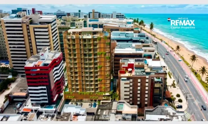 Studio e Duplex com vista mar, 40 m da praia em Jatiúca, Maceió, Alagoas
