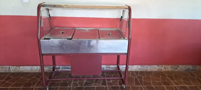 Buffet inox 3 cubas
