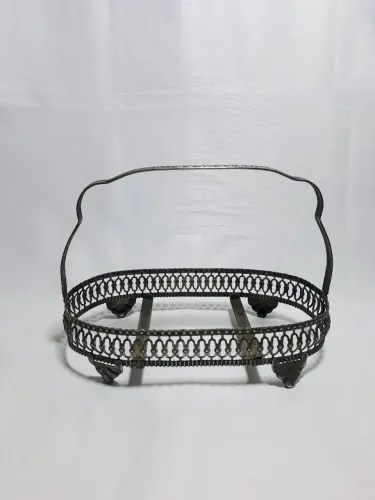 Antigo suporte para refratário em metal anos 60/70