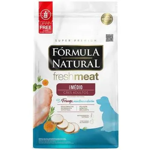 Fórmula Natural Fresh Meat Cães Adulto Médio Porte 12Kg