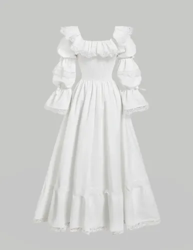 Vestido Vintage Branco (Usado apenas uma vez)