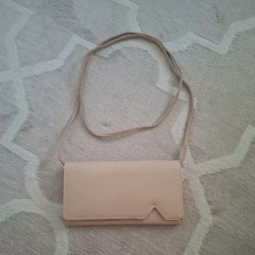 bolsa carteira bege pequena