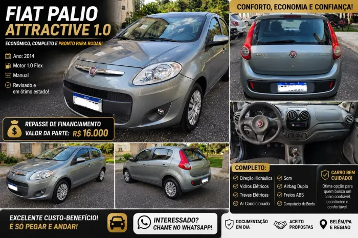 Fiat Palio Attractive 1.0 EVO Fire Flex 8V 5P 2014