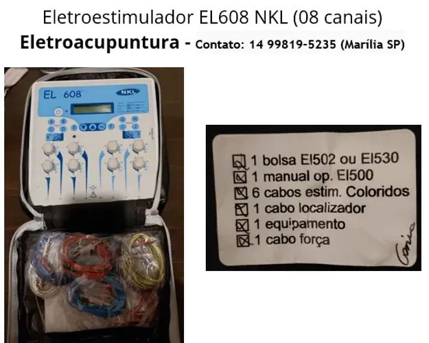 Vendo aparelho seminovo de eletroacupuntura (8 canais)
