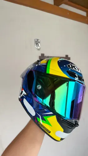 Capacete Kyt Tt-revo Diogo Moreira, Brasil (NÃO TEM MARCAS DE USO)