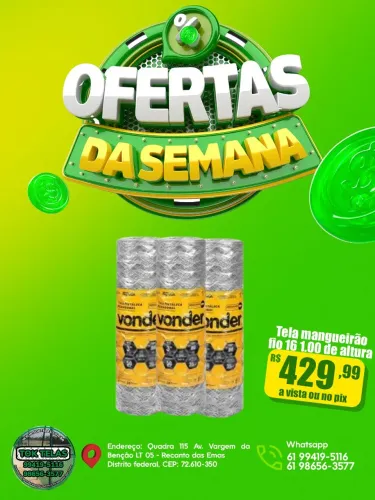 Tela Mangueirao fio 16 50x1.00
