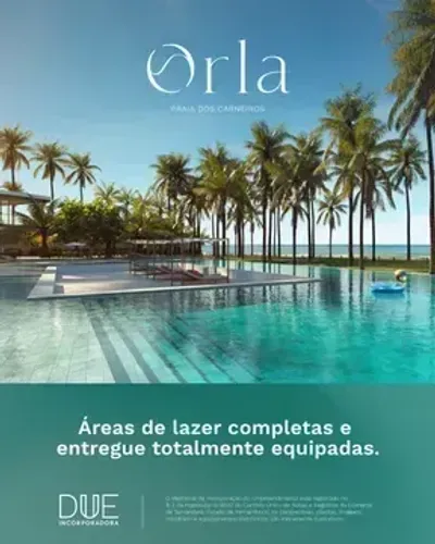 ROOFTOP 115 M2 ORLA RESORT PRAIA DOS CARNEIROS BEIRA MAR