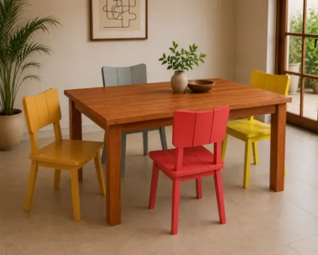 Cadeiras coloridas da Oppa Desing impecáveis