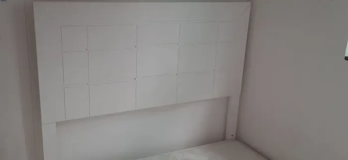 Cabeceira de cama de casal - Orion laca branco