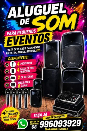 Aluguel de som
