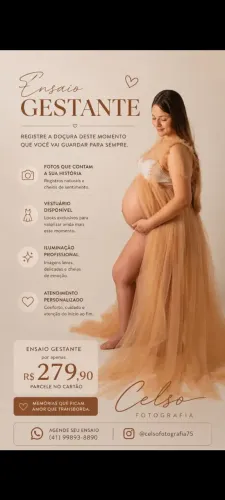Ensaio fotográficos gestantes e eventos