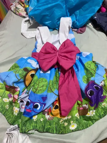 Vestido bolofofos infantil
