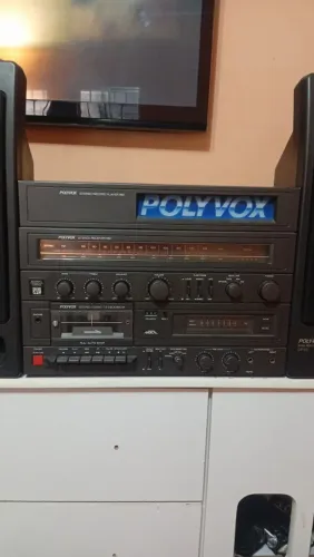 TOCA DISCOS 3 EM 1 POLIVOX COM CAIXAS