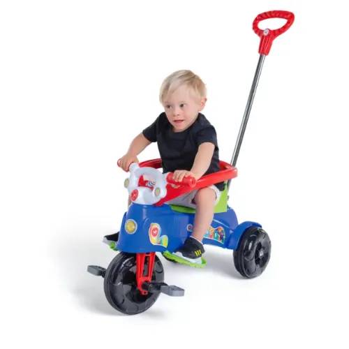 MOTOQUINHA PEDAL E DE EMPURRAR MENINA E MENINO
