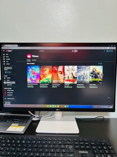 Monitor LG UltraFine - Tela IPS UHD 4K 27, 27US500-W