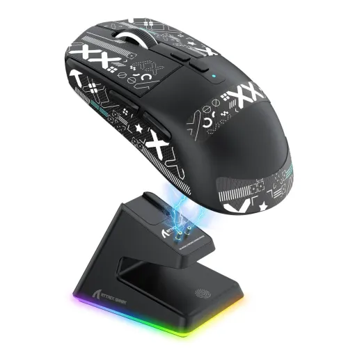Mouse Attack Shark x6 preto (Com defeito)
