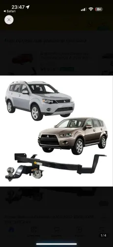 Engate Mitsubishi outlander removível