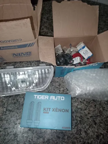 kit farol de milha para gol quadrado