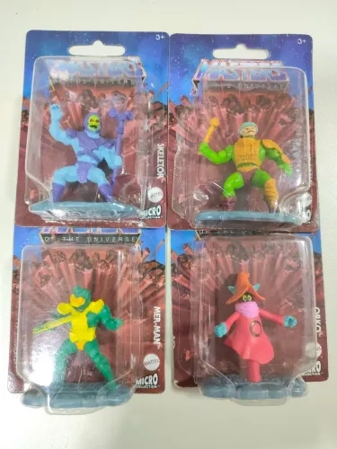 Lote 4 Miniaturas He-man Micro Collection Mattel Lacradas