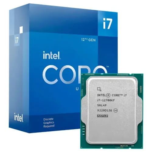 Processador Intel Core i7-12700KF, 3.6GHz (5.0GHz), 12/20 Nucleos, LGA 1700, Novo, Lacrado