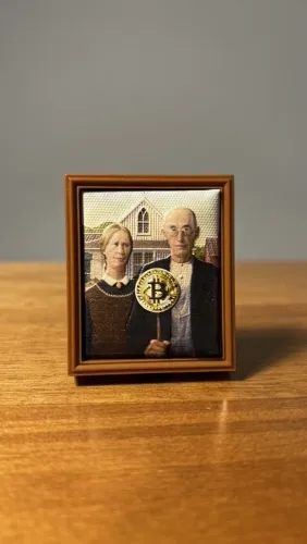 Mini Brands - Obra American Gothic - Paródia